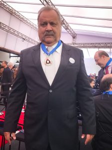 Altino Machado na solenidade de entrega da medalha 