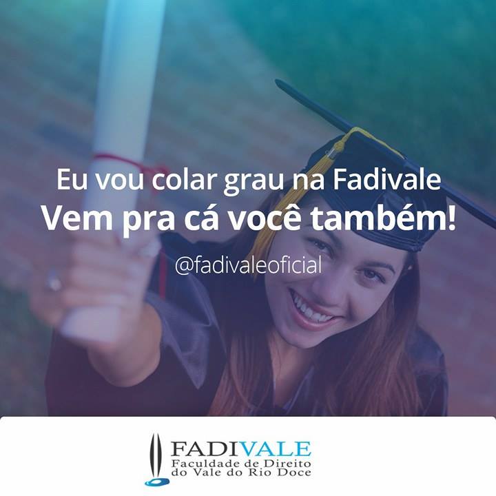 Neste dia 14 temos colação de grau!