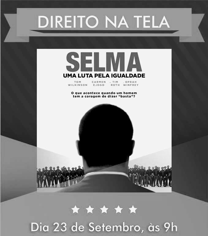 Atividade “Direito na Tela” acontecerá na Sala de Vídeo