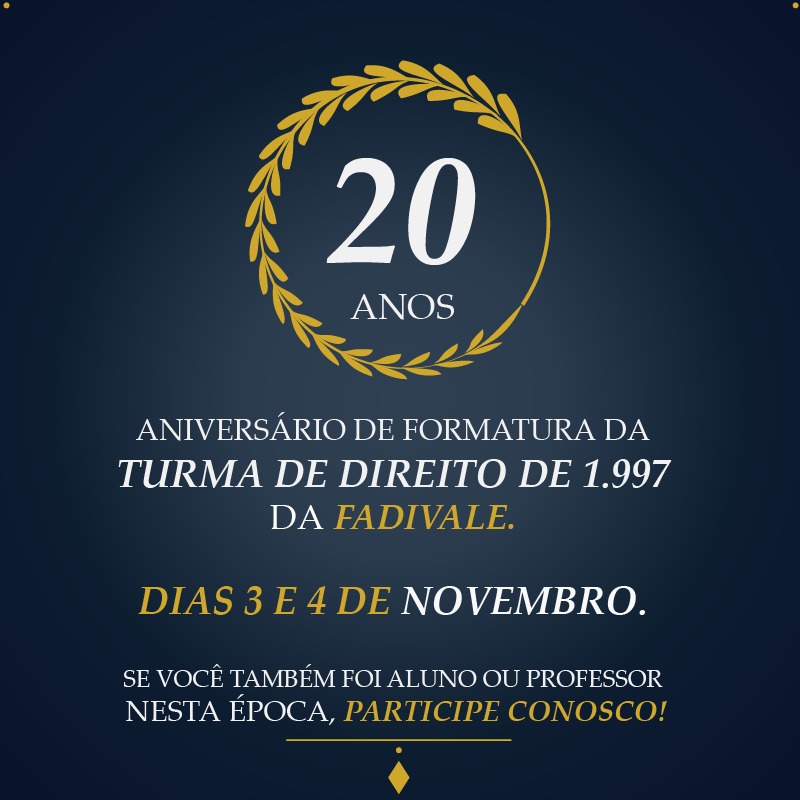 Turma de 1.997 comemora 20 anos de formados