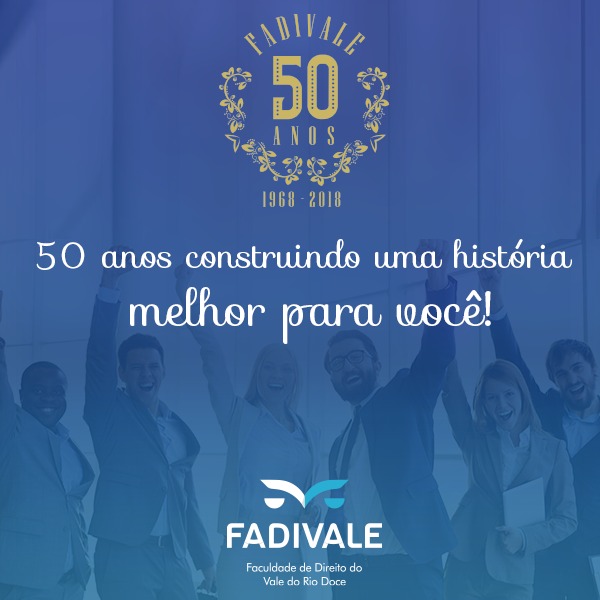 5 décadas de excelência em Direito!