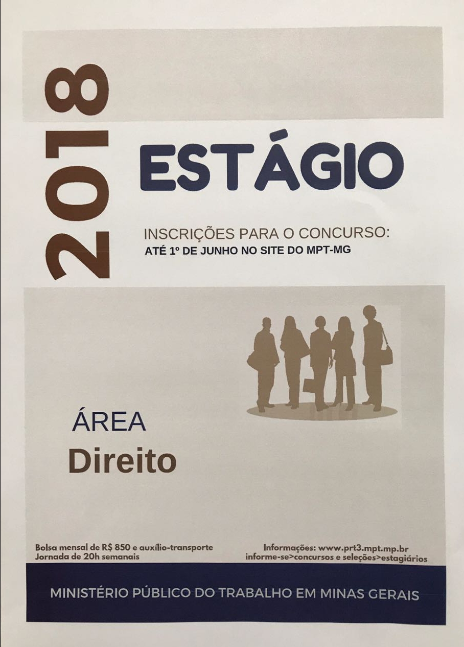 Oportunidade de estágio 2018