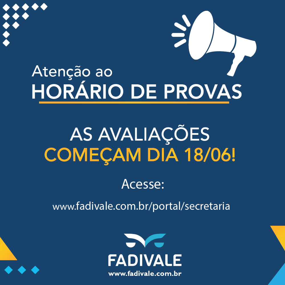 Provas começam neste dia 18