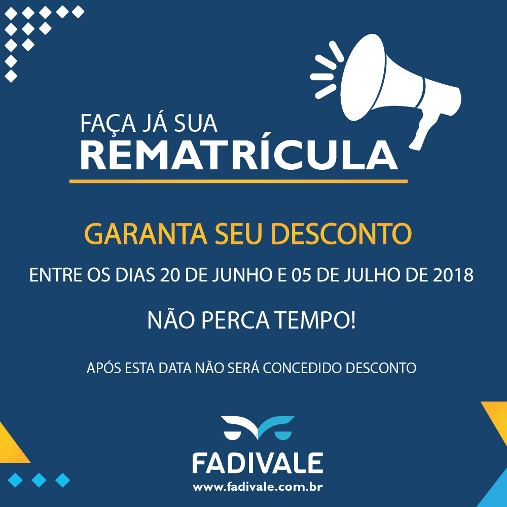 Faça sua rematrícula