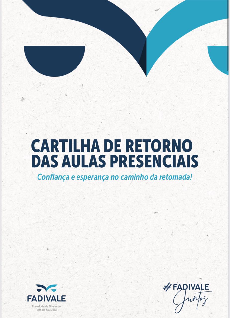 FADIVALE disponibiliza cartilha para o retorno das aulas presenciais.