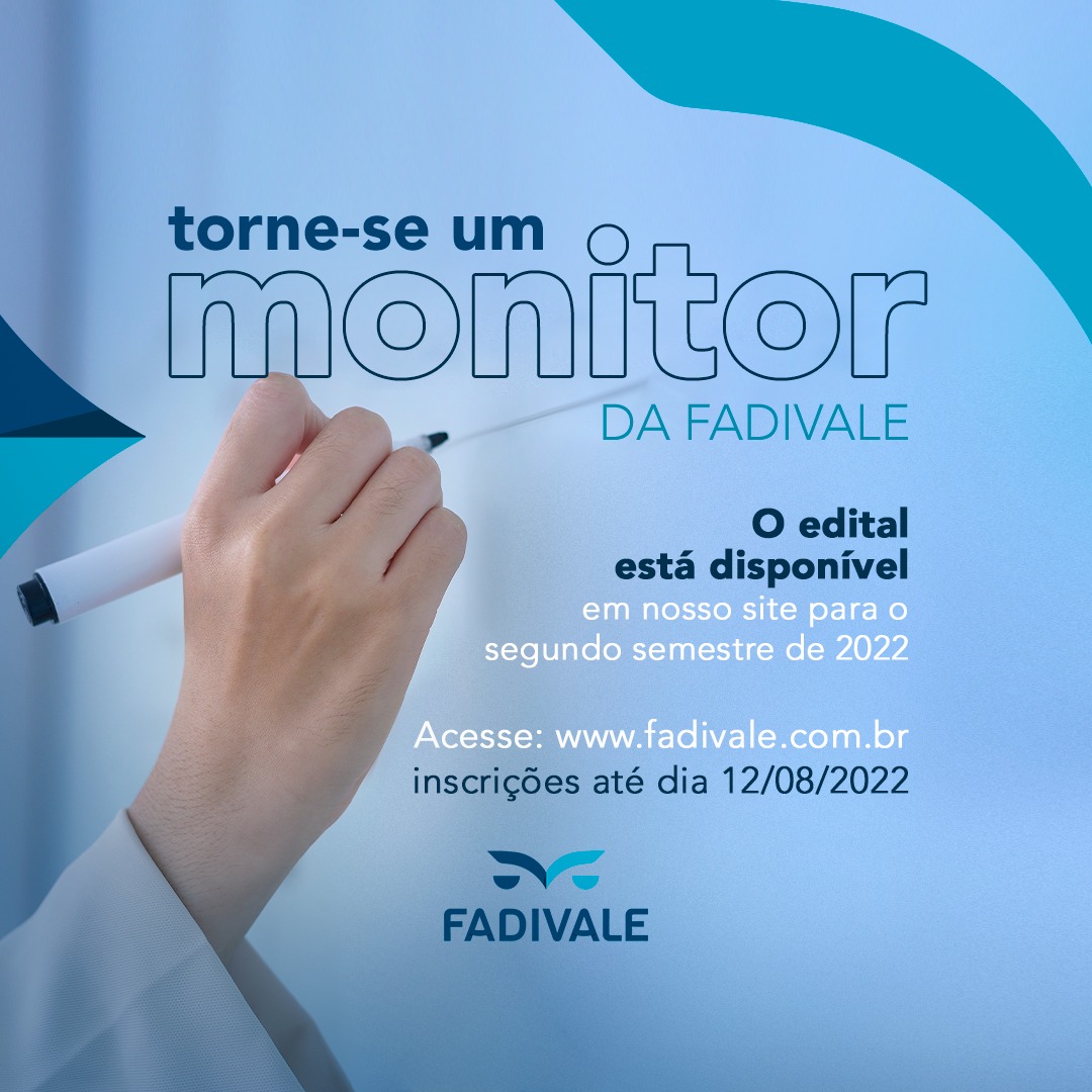 Fadivale lança edital de monitoria