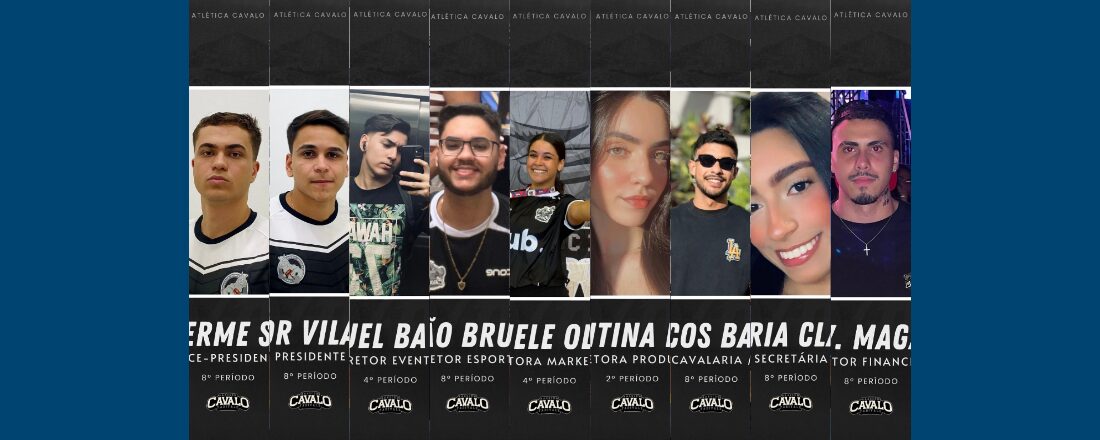 Conheça a diretoria que irá conduzir a atlética CAVALO por mais um ano